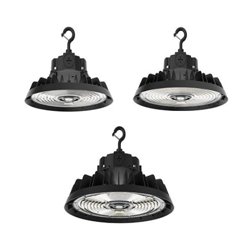 LED UFO High Bay Light - Sensor Ready Base, Selectable Watt 320W/240W/200W and CCT 4000K/5000K, 48,000 Lumens, 120-277 VAC - Lumens Depot