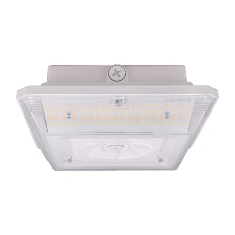 LED Parking Garage Light - 90W - 12,600 Lumens - CCT Adjustable 3000K-4000K-5000K - IP65 Waterproof - UL & DLC Listed - 100-277V - White Housing - Lumens Depot
