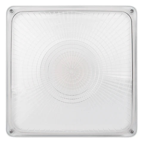 LED Parking Garage Light - 30W/45W/63W Adjustable - 8,505 Lumens - CCT Selectable 4000K/5000K - IP65 Rated - UL & DLC Listed - 120-277V - White Housing - Lumens Depot