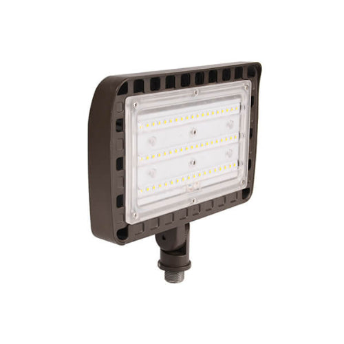 LED Flood Light 1/2" NPT Bracket, 15W/30W/50W, 14,000 Lumens, 5000K, 120-277VAC - Lumens Depot
