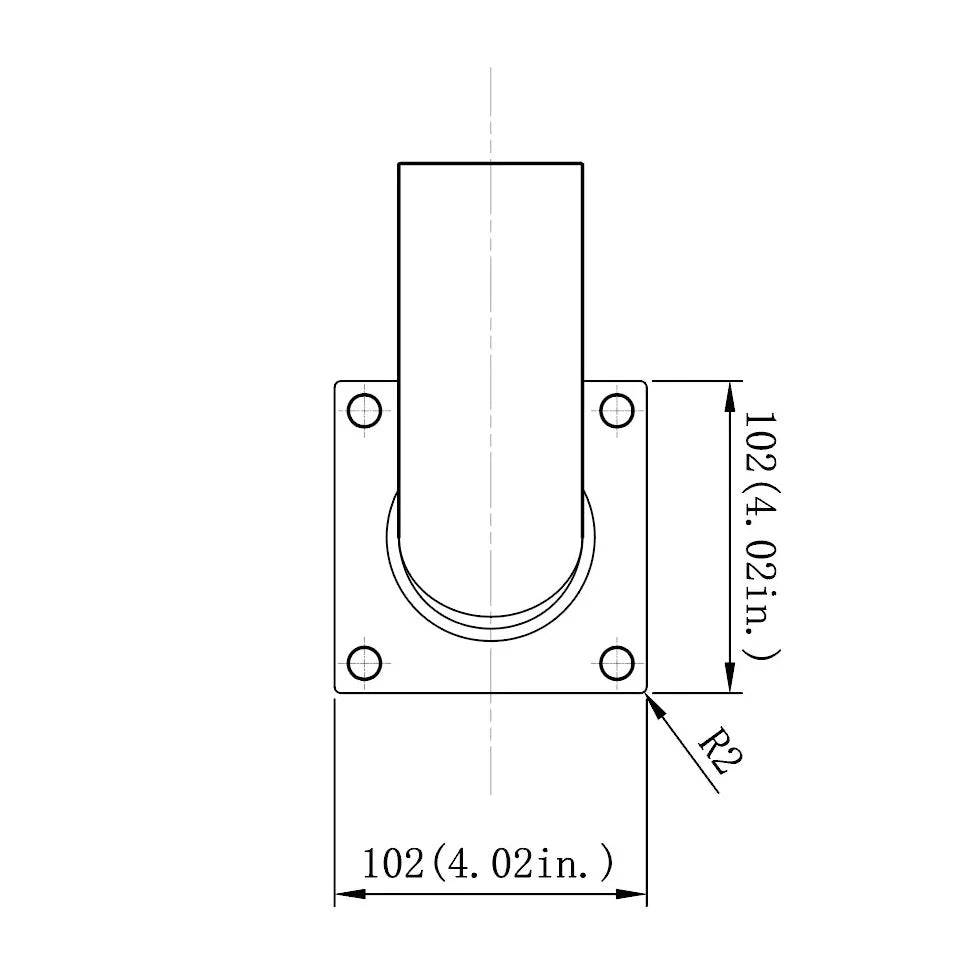 90° Wall Mount Tenon Bracket - Easy Install, Sturdy Design - Ideal for Commercial & Residential Use - Lumens Depot