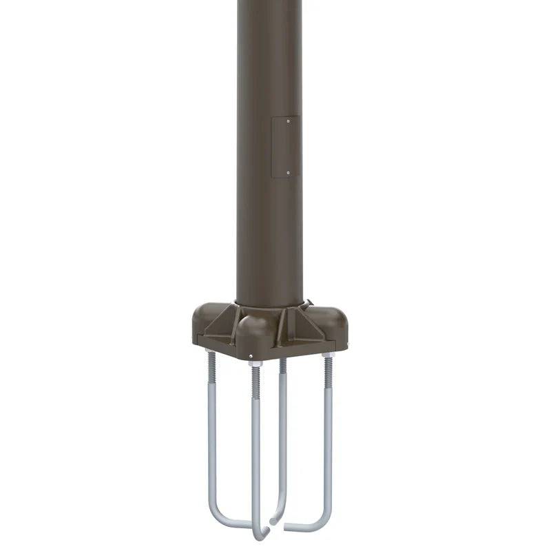 Galvanized Steel Anchor Bolts for Light Poles - Pre-drilled, Rust-Resistant (Round/Square) - Lumens Depot