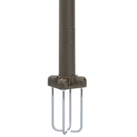 Galvanized Steel Anchor Bolts for Light Poles - Pre-drilled, Suitable for 10ft-25ft Poles