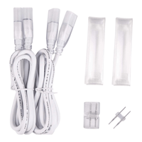 LED Neon Light Strip Connector Kit - 110V, 7x14.5mm - ProSelect Neon