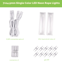 LED Neon Light Strip Connector Kit - 110V, 7x14.5mm - ProSelect Neon