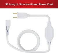 Extra 5ft Power Cord for 110V Led Neon Rope Light Super Bright
