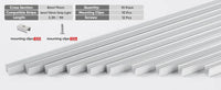 3.3FT Aluminum Channel Track for 12V/24V Silicone Neon LED Strip Lights