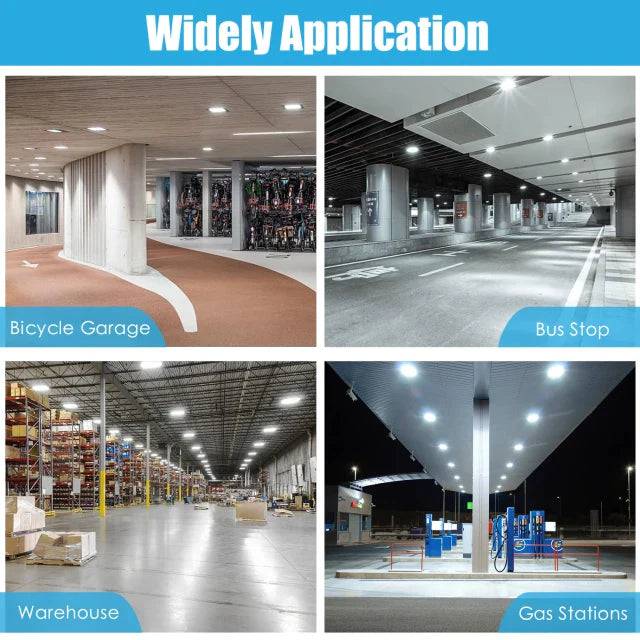 90W/120W/150W Dimmable LED Canopy Light with CCT Selectable 4500K/5000K/5700K - IP65 Rated - Lumens Depot