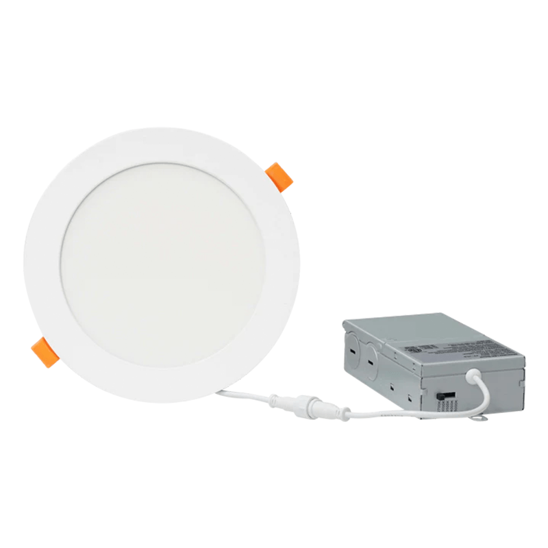 LED Recessed Downlight with Junction Box, 6 inch, 12W, 1020 Lumens, Selectable CCT 2700-5000K, 90 CRI, 120 VAC - Lumens Depot
