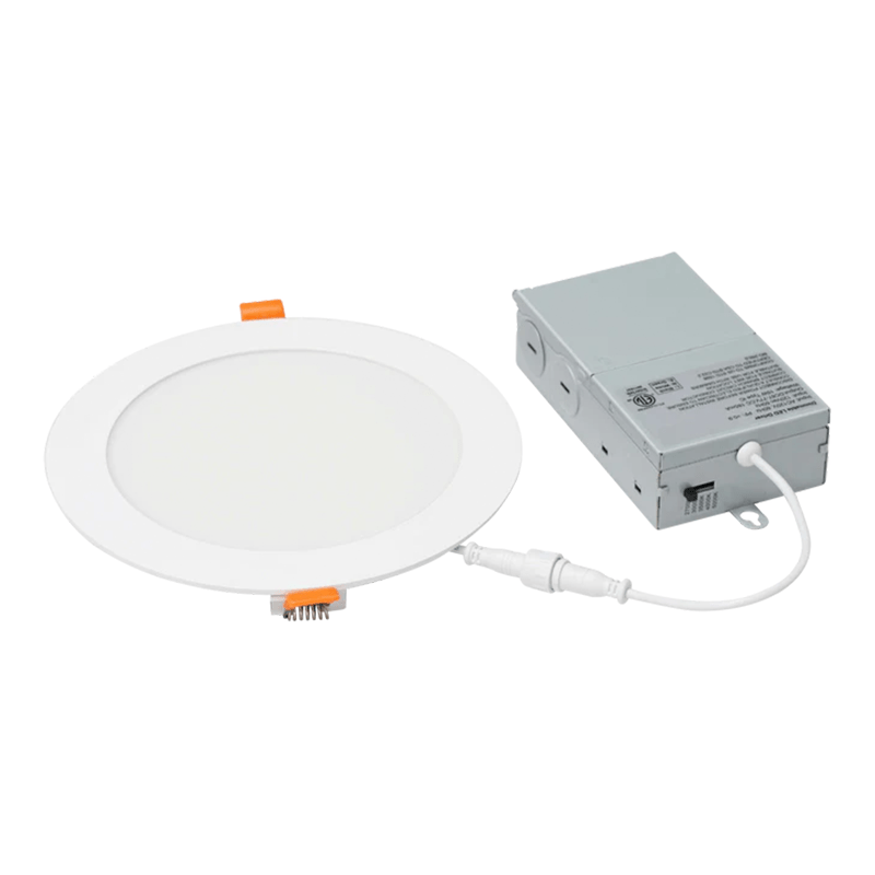 LED Recessed Downlight with Junction Box, 6 inch, 12W, 1020 Lumens, Selectable CCT 2700-5000K, 90 CRI, 120 VAC - Lumens Depot