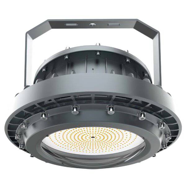 LED Explosion-Proof Light - 100 Watt LED Explosion Proof Round High Bay Light, C Series, 5000K- Non Dimmable, 13500LM, AC100-277V-IP66 - Lumens Depot