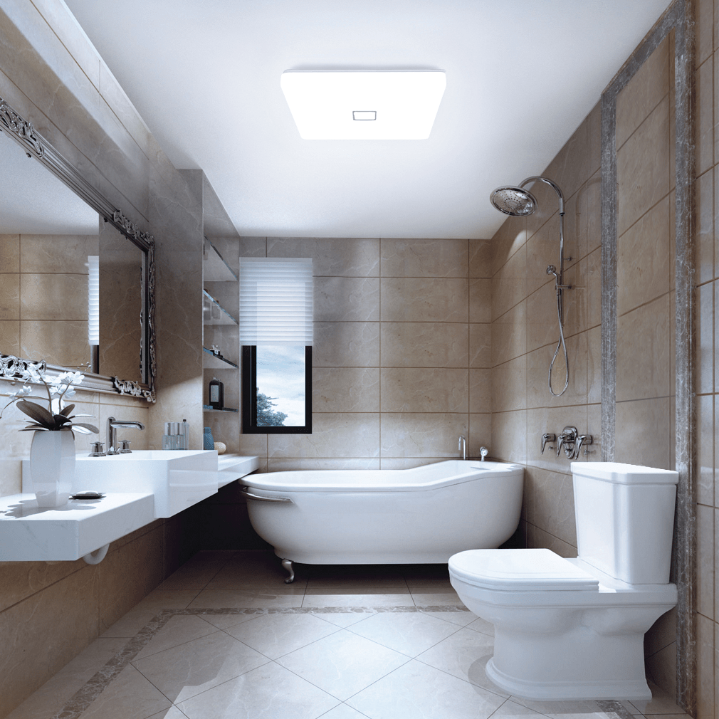 Versatile and Efficient 12.5 Inch Square LED Flush Mount Ceiling Lights - 24W, 2050LM, 5000K, and AC100-277V for Modern and Bright Lighting Solutions - Lumens Depot