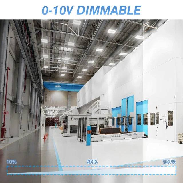 LED Linear High Bay Light, 1.8ft, 200W/240W/300W, CCT 3000K/4000K/5000K, 45,000 Lumens, 100-277 VAC - Lumens Depot