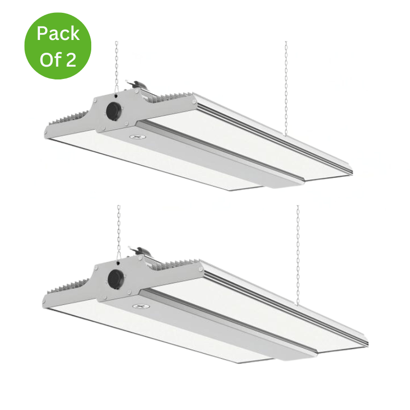 LED Linear High Bay Light, 1.8ft, 200W/240W/300W, CCT 3000K/4000K/5000K, 45,000 Lumens, 100-277 VAC - Lumens Depot