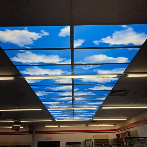 LED Ceiling Panel Light, Cloud Design, 40W/50W/60W/70W, 2x4, Selectable CCT 4000K-6500K, 9100 Lumens - Lumens Depot