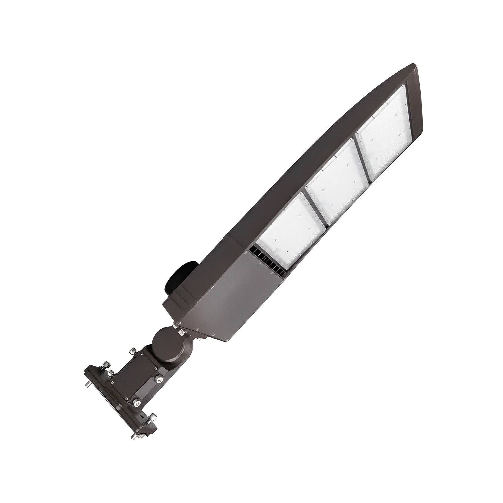 450W Dusk to Dawn | LED Area Light with Photocell | 56,372 Lumens | 5000K | 120V-277V | Universal Bracket | Bronze Housing | IP65 | UL & DLC Certified - Lumens Depot