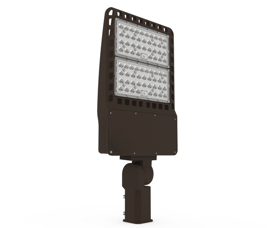 200W/240W/300W Selectable Parking Lot LED Pole Lights, 5000K CCT, AC100-347V, 150 Lumens/Watt, 0-10 Dimmable LED Shoebox Lights - Lumens Depot