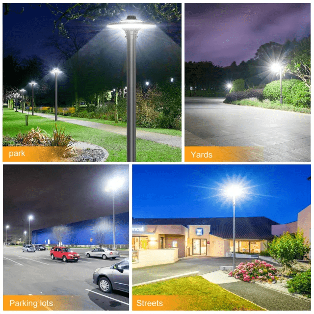 80W/60W/48W Led Post Top Lights With Photocell CCT 3000K/4000K/5000K, 10,089 Lumens IP65 Waterproof ETL cETL DLC approved - Lumens Depot