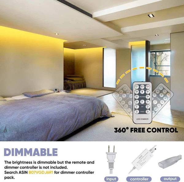 110V Premium 3000K Warm White LED Strip, 430 Lumens - Lumens Depot