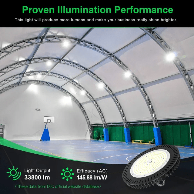 LED UFO High Bay Light, 150W, CCT 5000K, 21,000 Lumens, 100-277 VAC - Lumens Depot
