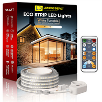 10FT Male-to-Female Extension Power Cord for LED Neon Rope & Strip Lights