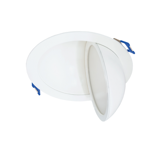 6-Inch Gimbal LED Downlight, 5CCT, 12W, 800LM, Adjustable, CRI 90+, ETL/Energy Star/T24 - Lumens Depot