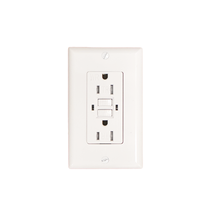 15A GFCI Outlet, TR/WR, LED Indicator, 15Amp, UL Listed, Tamper & Weather Resistant - Lumens Depot