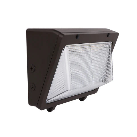 LED Wall Pack 76W/105W/125W Adjustable - 16,250 Lumens - CCT Selectable 3000K/4000K/5000K - IP65 Rated - UL & DLC Listed - 120-277V - Bronze Housing - Lumens Depot