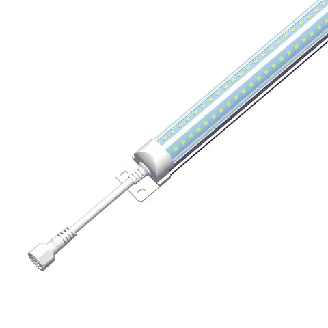 LED Cooler Light - 40W - 5200 Lumens - 5000K - 100V-277V - 6ft - White Housing - ETL & DLC Listed