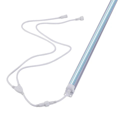 LED Cooler Light - 40W - 5200 Lumens - 6500K - 100V-277V - 6ft - White Housing - ETL Listed