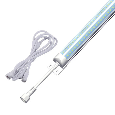 LED Cooler Light - 40W - 5200 Lumens - 6500K - 100V-277V - 6ft - White Housing - ETL Listed