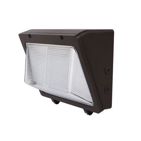 LED Wall Pack 76W/105W/125W Adjustable - 16,250 Lumens - CCT Selectable 3000K/4000K/5000K - IP65 Rated - UL & DLC Listed - 120-277V - Bronze Housing - Lumens Depot