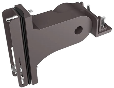 Adjustable Square & Round Pole Mount Ver2 – Dark Bronze - Universal Tilt Bracket for XALH LED Area Lights - Lumens Depot