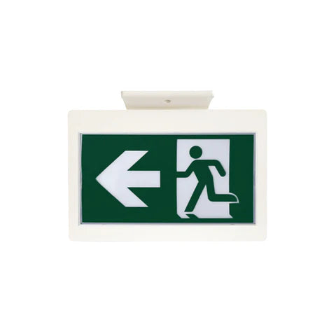 LED Running Man Safety Exit Sign – 3.5W – 6000-7000K – Green – 120-347V – 3.6V 2000mAh Ni-Cd Battery – Single & Double Face – UL Listed - Lumens Depot