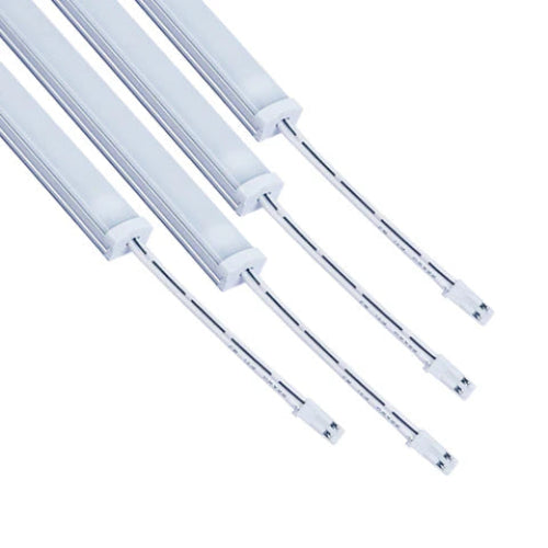 Gondola Shelf Light - 12W - 600 Lumens - 6500K Daylight - 24V DC - 4FT - 120° Beam Angle - UL Listed (4-Pack) - Lumens Depot