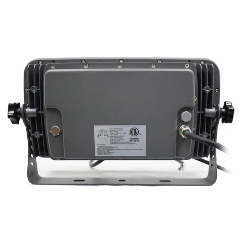 100W LED Flood Light - 3000K Warm White - 30° Beam Angle - Grey Housing - ETL Listed - Lumens Depot