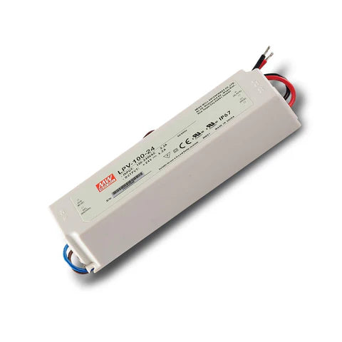 100W 24V DC LED Power Supply - IP67 Waterproof Outdoor Driver - UL Listed for Safe and Reliable Performance - Lumens Depot