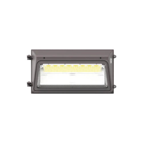 LED Wall Pack 80W/100W/120W/150W Adjustable - 22,500 Lumens - CCT Selectable 3000K/4000K/5000K - Built-in Photocell - IP65 Waterproof - UL & DLC Listed - 120-277V - Bronze Housing - Lumens Depot