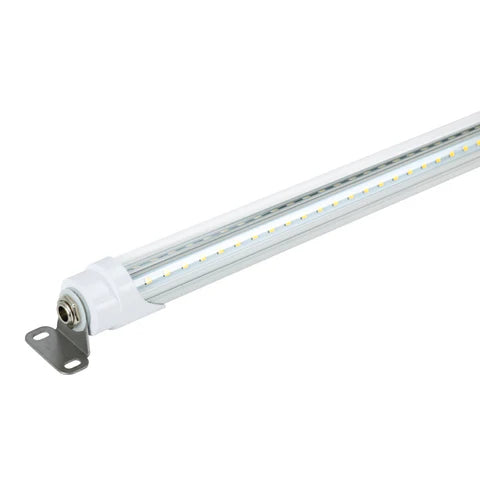 LED Cooler Light - 30W - 3900 Lumens - 6500K - 100V-277V - 6ft - White Housing - UL Listed