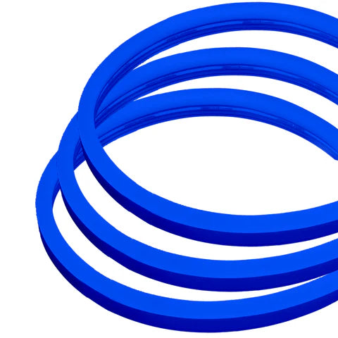 LED Neon Rope Light – 50FT Roll – Blue – 24V DC – 144W – Type D – UL Listed - Lumens Depot