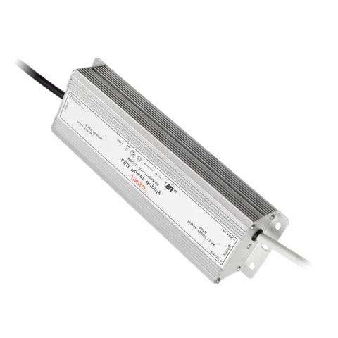 LED Power Supply - 150W - 12V DC - IP67 Waterproof - JLV-12150KA-US - UL Listed - Lumens Depot