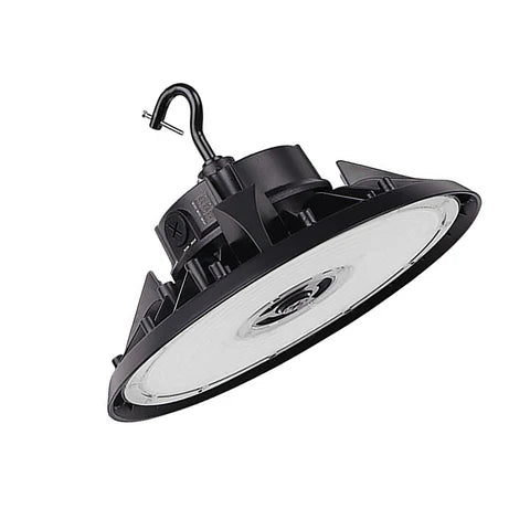 150W LED UFO High Bay Light – 22,500 Lumens – 5000K – 277-480V – Black Housing – IP65 Waterproof – UL & DLC Listed - Lumens Depot
