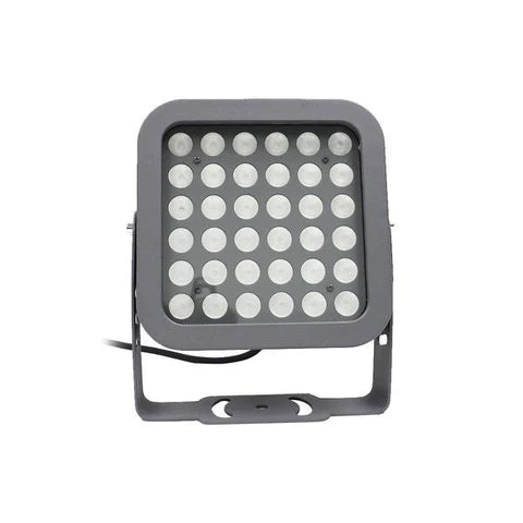 36W Green LED Flood Light - 8° Narrow Beam Angle - 100-277V - Grey Housing - ETL Listed - Lumens Depot
