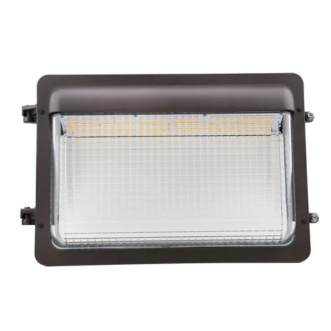 2nd Gen LED Wall Pack - 30W/40W/60W Adjustable - 8,100 Lumens - CCT Selectable 3000K/4000K/5000K - Built-in Photocell - IP65 Waterproof - UL & DLC Listed - 120-277V - Bronze Housing - Lumens Depot