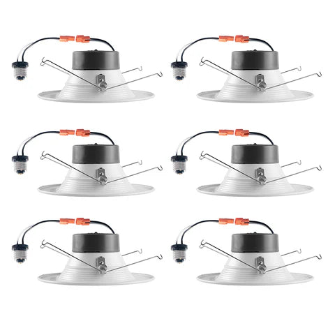 LED Recessed Downlight 6-inch, 15W, 1000 Lumens, 3K/4K/2700K/5000K Adjustable CCT, 120 VAC, Dimmable, ETL & Energy Star Listed - Lumens Depot