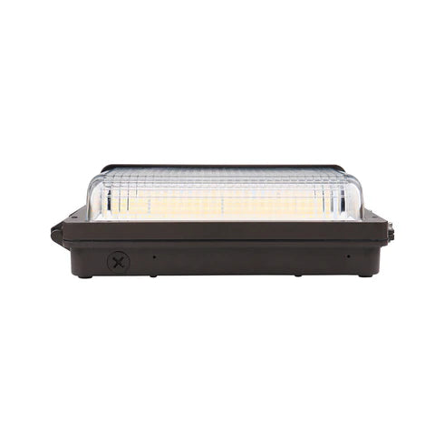 2nd Gen LED Wall Pack - 30W/40W/60W Adjustable - 8,100 Lumens - CCT Selectable 3000K/4000K/5000K - Built-in Photocell - IP65 Waterproof - UL & DLC Listed - 120-277V - Bronze Housing - Lumens Depot