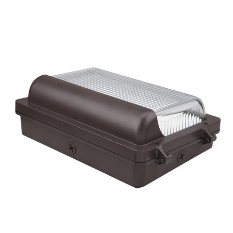 2nd Gen LED Wall Pack - 30W/40W/60W Adjustable - 8,100 Lumens - CCT Selectable 3000K/4000K/5000K - Built-in Photocell - IP65 Waterproof - UL & DLC Listed - 120-277V - Bronze Housing - Lumens Depot
