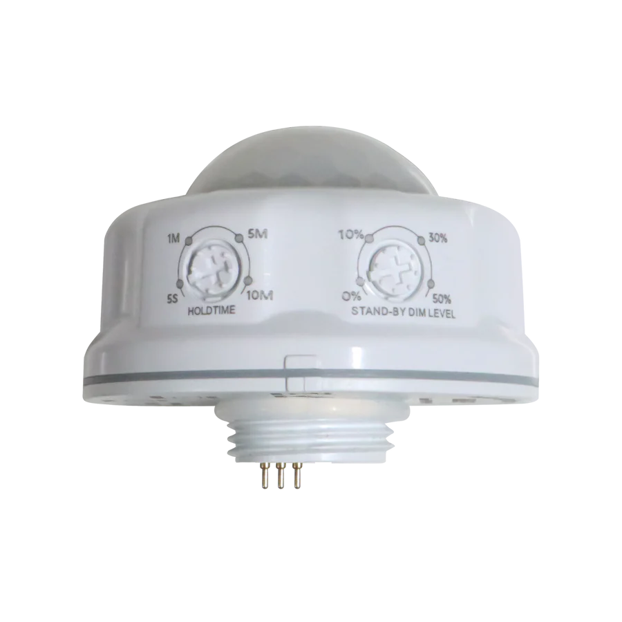 PIR Motion Sensor – Model 09 (2) Without Receptacle for HBF & LHBC LED Fixtures - Occupancy Sensor for Energy Efficiency - Lumens Depot