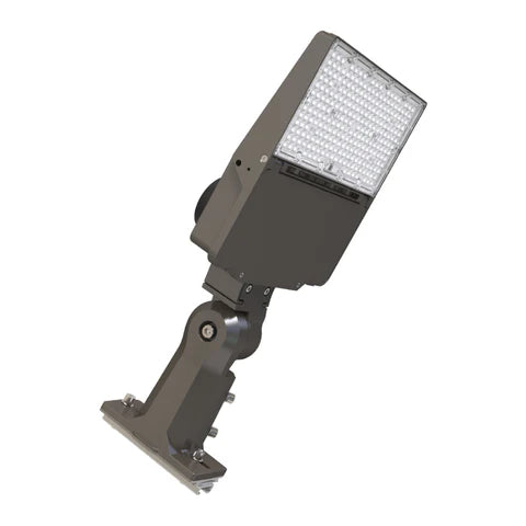 150W LED Area Light, 19500 Lumens, 5000K- 120-277V – Universal Bracket - High-Performance Outdoor Parking Lot Light - Lumens Depot