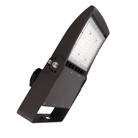 2nd Gen 150W LED Flood Light - 120-277V - U-Bracket Mount - Bronze Housing - High Lumen Output - Lumens Depot